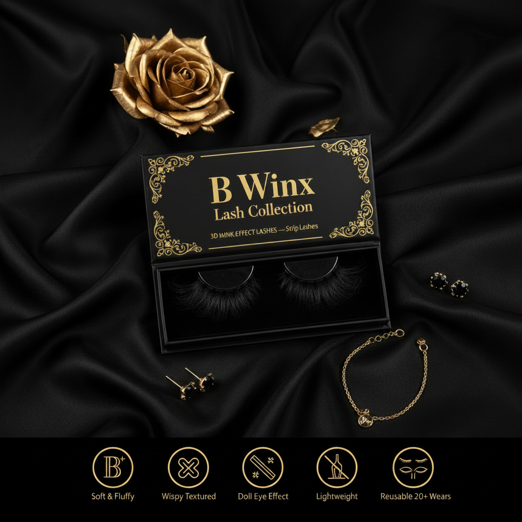 B Winx 3D Mink Effect Lashes - Black