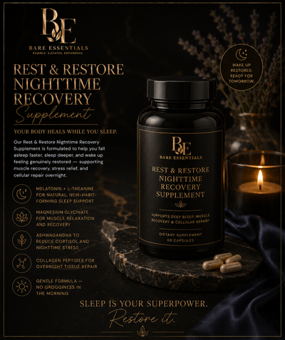Bare Essentials Rest & Restore Nighttime Recovery Supplement
